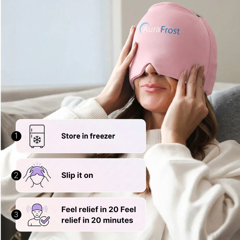 AuraFrost™ Cold Therapy Cap — 360° Migraine Relief