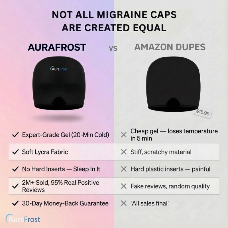 AuraFrost™ Cold Therapy Cap — 360° Migraine Relief